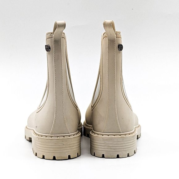 ALDO Storm Women Cream Chelsea Rain Ankle Booties Size 11M - Picture 8 of 9